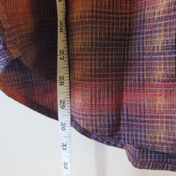 Robert Graham Tailored Fit Autumn Plaid Embroidered Long Sleeve Button Down Sz L - Picture 9 of 11
